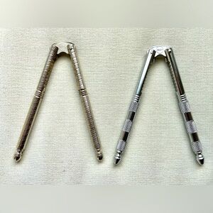 TWO VINTAGE HMQ NUTCRACKERS CRAB LOBSTER CRACKERS H. M. QUACKENBUSH USA MADE